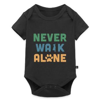 Never Walk Alone - Body à manches courtes Premium Bébé - noir - Devant