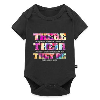 English Teacher Gifts English Class Grammar - Baby Premium short-sleeve bodysuit - black - Front