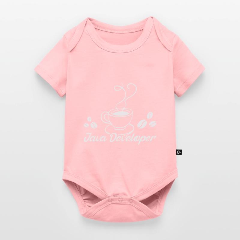 Java Developer with Coffee Body à manches courtes Premium Bébé