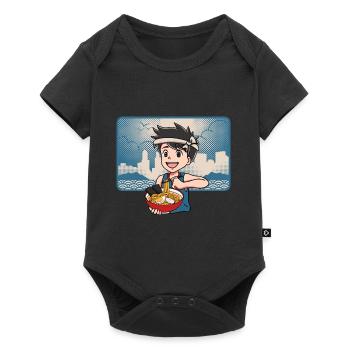 Anime Manga Kawaii Young Japan Ramen Nourriture - Body à manches courtes Premium Bébé - noir - Devant