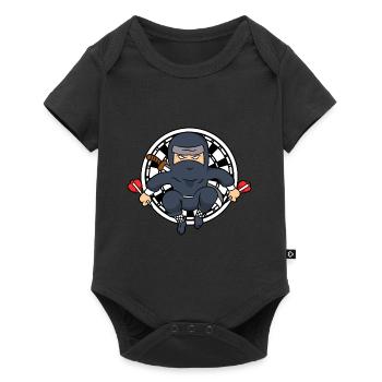 Dart Ninja Dart League Drôle De Joueur de Fléchettes - Body à manches courtes Premium Bébé - noir - Devant