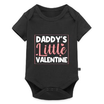 Daddy's Little Valentine Cute Valentine's Day Toddl - Baby Premium short-sleeve bodysuit - black - Front