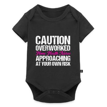 Health Assistance Home Nursing Nurse - Baby Premium short-sleeve bodysuit - black - Front