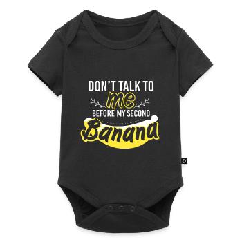 Dont Talk Two Bananas Banana Lover - Baby Premium short-sleeve bodysuit - black - Front