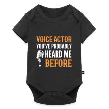 Voiceover Voiceover Artist Gift - Baby Premium short-sleeve bodysuit - black - Front