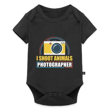 Photography Camera Lens I Shoot - Baby Premium Kurzarmbody - Schwarz - Vorne