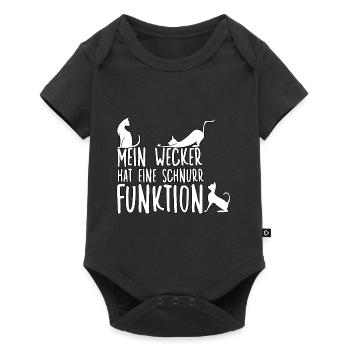 Witziges Katzenliebhaber Katzen Motiv Katzenhalter - Baby Premium Kurzarmbody - Schwarz - Vorne