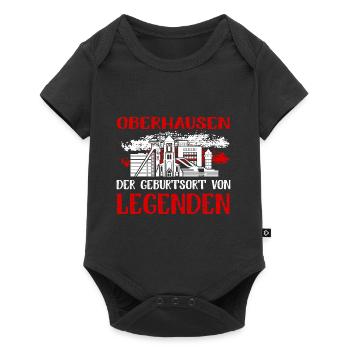 Oberhausen Der Geburtsort Von Legenden - Baby Premium Kurzarmbody - Schwarz - Vorne