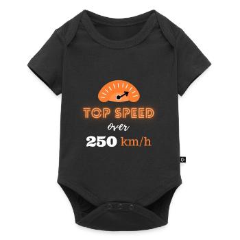 Vitesse maximale supérieure à 250 km/h - Body à manches courtes Premium Bébé - noir - Devant