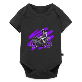 Moto Lifestyle / Moto / Moto motard - Body à manches courtes Premium Bébé - noir - Devant
