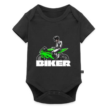 Motorcycle Lifestyle / Motorcycle / Motorcycles biker - Baby Premium short-sleeve bodysuit - black - Front