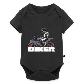 Motorcycle Lifestyle / Motorcycle / Motorcycles biker - Baby Premium short-sleeve bodysuit - black - Front