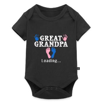 arrière-grand-père grand-père arrière-grands-parents grand-père - Body à manches courtes Premium Bébé - noir - Devant