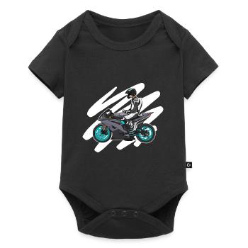 Supermoto / Supermotard / Supermoto Wheelie Biker - Body à manches courtes Premium Bébé - noir - Devant