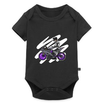 Superbike / Supermotard / Supermoto Wheelie Biker - Body à manches courtes Premium Bébé - noir - Devant
