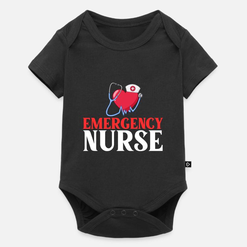Notaufnahme Notfall Krankenschwester Erste Hilfe - Baby Premium Kurzarmbody - Schwarz