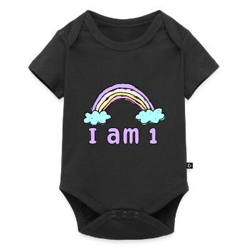 Cadeau 1 ans Anniversaire J'ai 1ans - Body à manches courtes Premium Bébé - noir - Devant