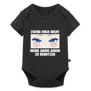 Anime - Baby Premium Kurzarmbody - Schwarz - Vorne