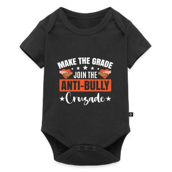 Citation contre l’intimidation Sensibilisation à l’intimidation - Body à manches courtes Premium Bébé - noir - Devant