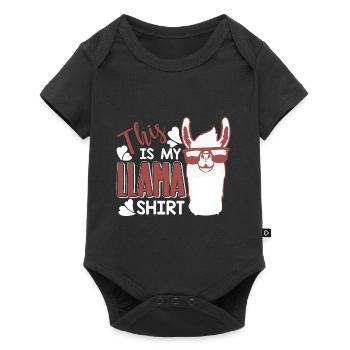 Llama This Is My Llamas - Baby Premium short-sleeve bodysuit - black - Front