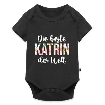 Katrin - Baby Premium Kurzarmbody - Schwarz - Vorne