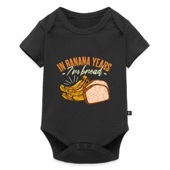 In Banana Years I'm Bread - Baby Premium short-sleeve bodysuit - black - Front