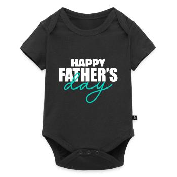 Happy Fathers Day - Body à manches courtes Premium Bébé - noir - Devant