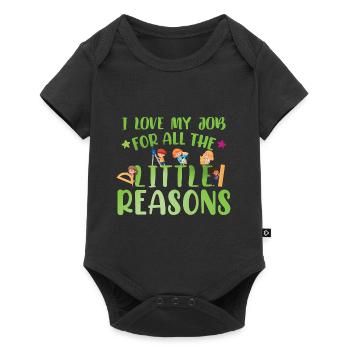 Teacher Quote Women - Baby Premium short-sleeve bodysuit - black - Front