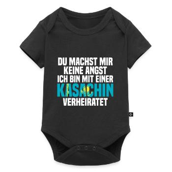 Du machst mir Keine Angst ich bin mit einer Kasach - Baby Premium Kurzarmbody - Schwarz - Vorne