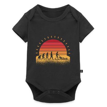 Gartenarbeit Garten Gärtner Evolution Hobbygärtner - Baby Premium Kurzarmbody - Schwarz - Vorne