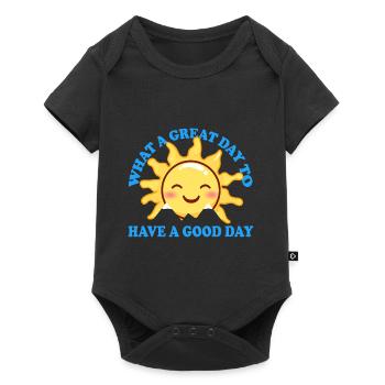 SONNE SONNENSCHEIN SONNENBLUME - Baby Premium Kurzarmbody - Schwarz - Vorne