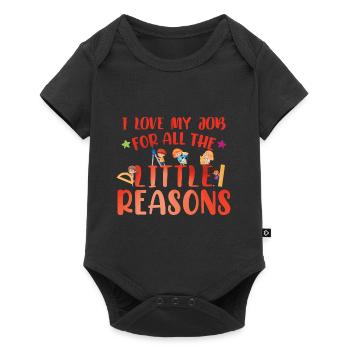 Childcare Provider Kids Teaching - Baby Premium short-sleeve bodysuit - black - Front