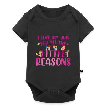 Childcare Provider Apparel Teacher School - Baby Premium short-sleeve bodysuit - black - Front