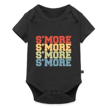 Smore Campfire Vintage Marshmallow Retro - Body à manches courtes Premium Bébé - noir - Devant