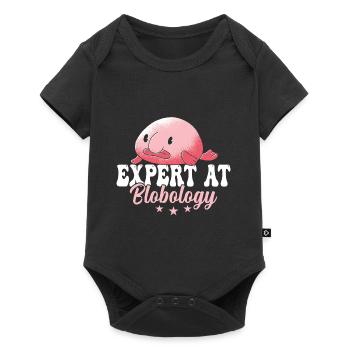 Blobfish-experte Bei Blobology Blobfishes Besitzer - Baby Premium Kurzarmbody - Schwarz - Vorne