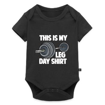 Das ist mein Bein Tag - Baby Premium Kurzarmbody - Schwarz - Vorne