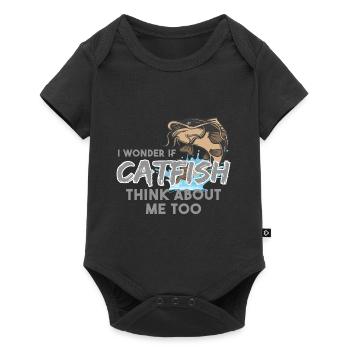 Welsfischer Welsfischen - Baby Premium Kurzarmbody - Schwarz - Vorne