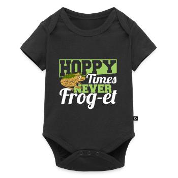 Hoppy Times Never Frog et Funny Herpetologist Toad - Baby Premium short-sleeve bodysuit - black - Front