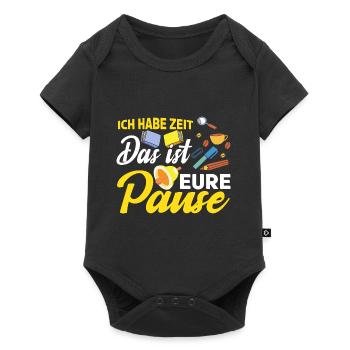 Lehrer Klassenlehrer Das ist eure Pause - Baby Premium Kurzarmbody - Schwarz - Vorne