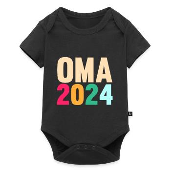 Werdende Oma 2024 - Baby Premium Kurzarmbody - Schwarz - Vorne