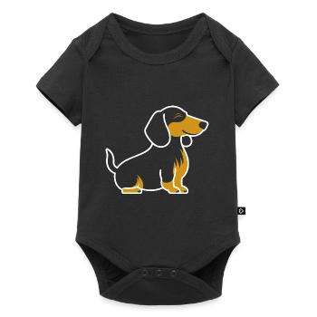 teckel - Body à manches courtes Premium Bébé - noir - Devant