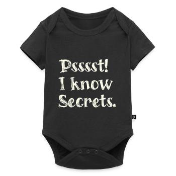 Pssst I know secrets - funny tshirt for magicians - Baby Premium short-sleeve bodysuit - black - Front