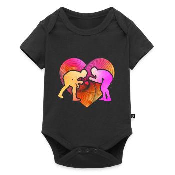 Lutte - Body à manches courtes Premium Bébé - noir - Devant