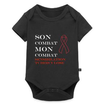 Sensibilisation à la tuberculose - Body à manches courtes Premium Bébé - noir - Devant