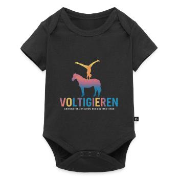 Loves Horse Vaulting Gift - Baby Premium short-sleeve bodysuit - black - Front