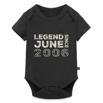June 2006 Birthday June 2006 June Gift 2006 - Baby Premium short-sleeve bodysuit - black - Front