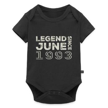 June 1993 Birthday June 1993 June Gift 1993 - Baby Premium short-sleeve bodysuit - black - Front