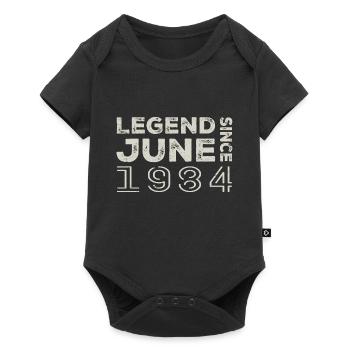 June 1984 Birthday June 1984 June Gift 1984 - Baby Premium short-sleeve bodysuit - black - Front