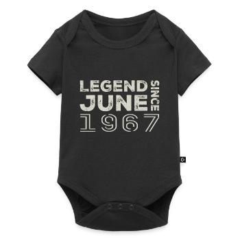 Juin 1967 Anniversaire Juin 1967 Juin Cadeau 1967 - Body à manches courtes Premium Bébé - noir - Devant