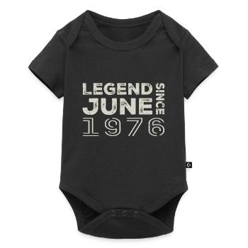 Juin 1976 Anniversaire Juin 1976 Juin Cadeau 1976 - Body à manches courtes Premium Bébé - noir - Devant